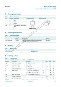 BUK762R4-60E Datasheet Page 2
