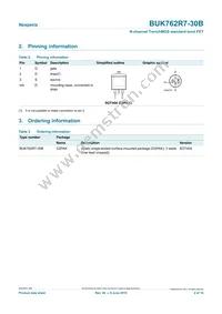 BUK762R7-30B Datasheet Page 2