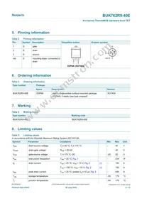 BUK762R9-40E Datasheet Page 2
