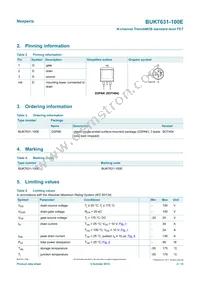 BUK7631-100E Datasheet Page 2