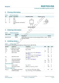 BUK7635-55A Datasheet Page 2