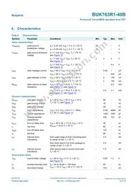 BUK763R1-40B Datasheet Page 5