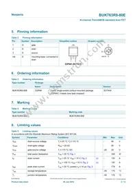 BUK763R8-80E Datasheet Page 2