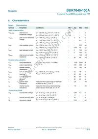 BUK7640-100A Datasheet Page 5