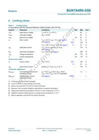 BUK764R0-55B Datasheet Page 3
