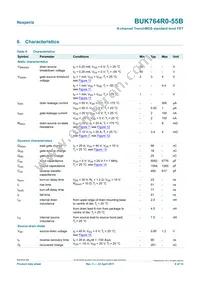 BUK764R0-55B Datasheet Page 6