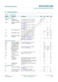 BUK764R3-40B Datasheet Page 7