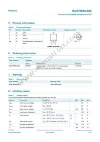 BUK766R0-60E Datasheet Page 2