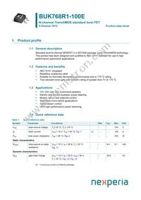 BUK768R1-100E Datasheet Cover