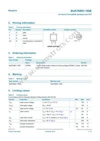 BUK768R1-100E Datasheet Page 2
