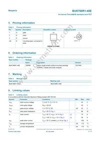 BUK768R1-40E Datasheet Page 2