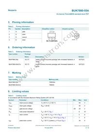BUK7880-55A Datasheet Page 2