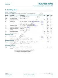 BUK7905-40AIE Datasheet Page 3
