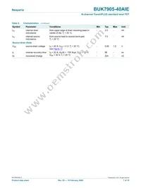 BUK7905-40AIE Datasheet Page 7