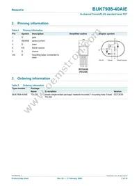 BUK7908-40AIE Datasheet Page 2