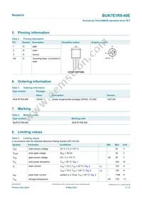 BUK7E1R9-40E Datasheet Page 2