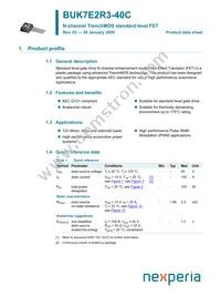 BUK7E2R3-40C Datasheet Cover