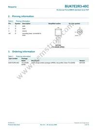 BUK7E2R3-40C Datasheet Page 2