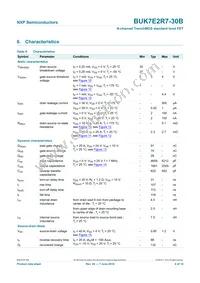BUK7E2R7-30B Datasheet Page 7