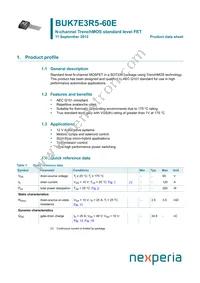 BUK7E3R5-60E Datasheet Cover