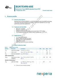 BUK7E4R6-60E Datasheet Cover