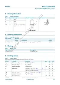 BUK7E5R2-100E Datasheet Page 2