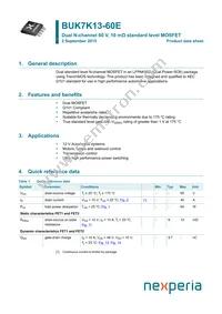 BUK7K13-60EX Datasheet Cover