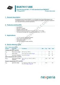 BUK7K17-80EX Datasheet Cover