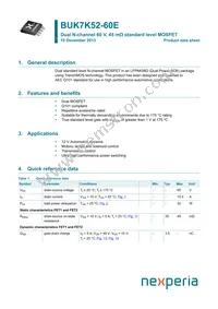 BUK7K52-60EX Datasheet Cover