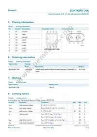 BUK7K5R1-30E Datasheet Page 2