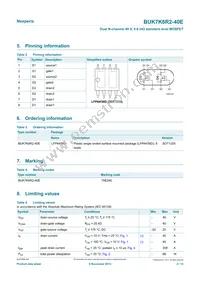 BUK7K6R2-40EX Datasheet Page 2