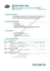 BUK7K8R7-40EX Datasheet Cover