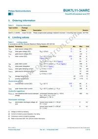BUK7L11-34ARC Datasheet Page 2
