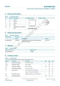 BUK7M45-40EX Datasheet Page 2