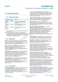 BUK7M6R3-40EX Datasheet Page 11