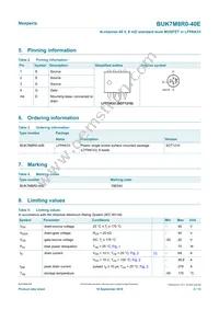 BUK7M8R0-40EX Datasheet Page 2