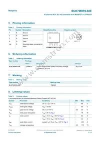BUK7M9R9-60EX Datasheet Page 2