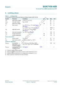 BUK7Y08-40B/C Datasheet Page 3