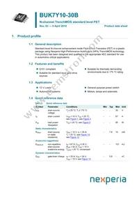 BUK7Y10-30B Datasheet Cover