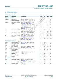 BUK7Y102-100B Datasheet Page 6