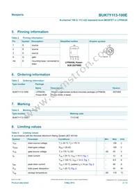 BUK7Y113-100EX Datasheet Page 2