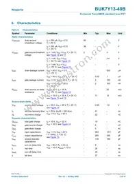 BUK7Y13-40B Datasheet Page 5