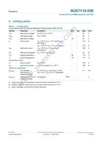 BUK7Y18-55B Datasheet Page 3