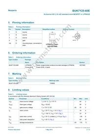 BUK7Y25-60EX Datasheet Page 2