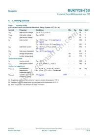 BUK7Y28-75B Datasheet Page 3