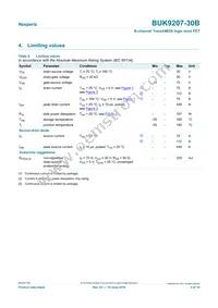 BUK9207-30B Datasheet Page 3