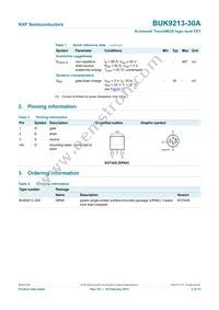 BUK9213-30A Datasheet Page 2