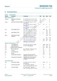 BUK9226-75A Datasheet Page 6