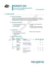 BUK9237-55A/C1 Datasheet Cover
