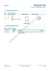 BUK9240-100A/C1 Datasheet Page 2
